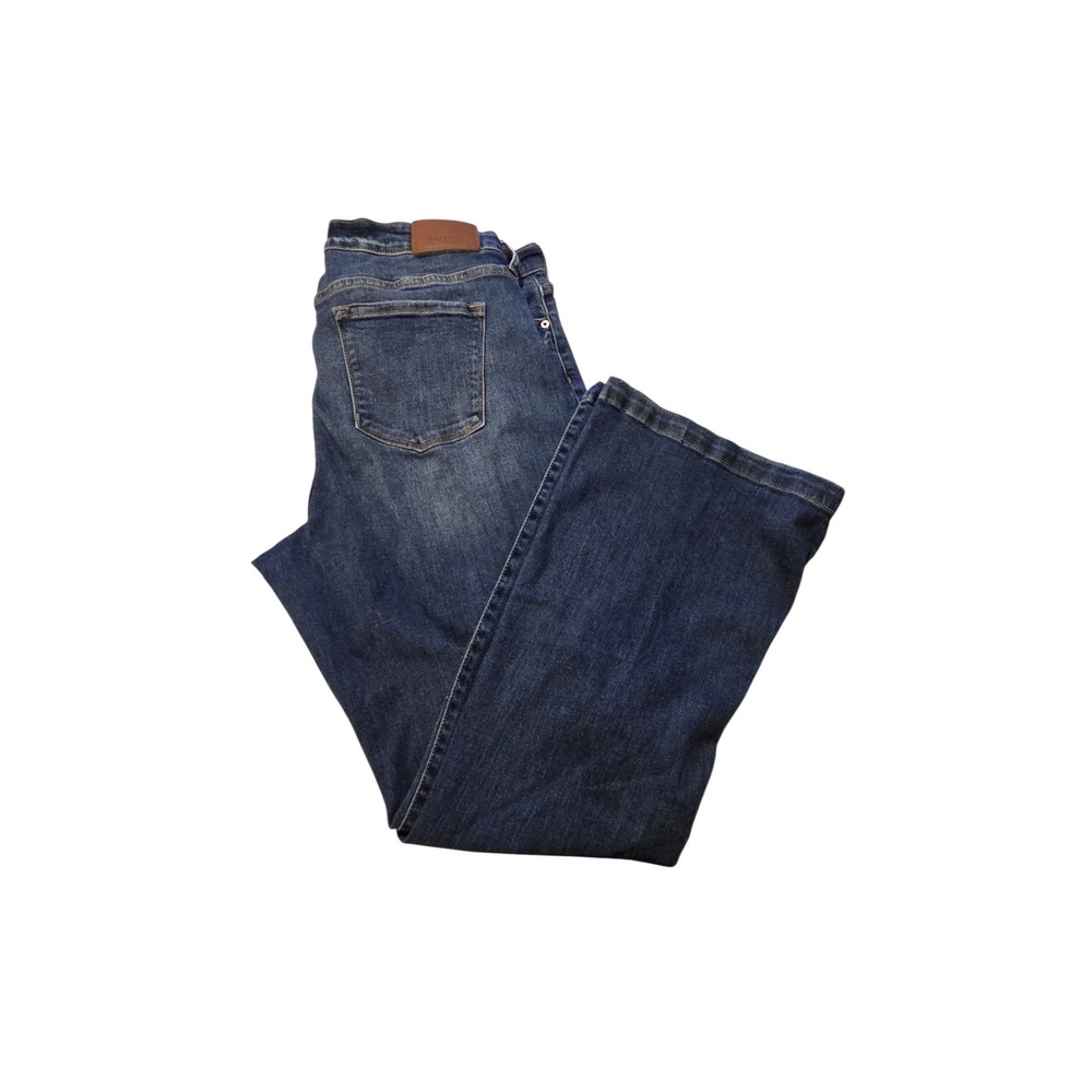 Artemis Vintage Flare Leg Jeans Blue Medium Wash Side Slit Size 20 Distressed - Picture 5 of 11
